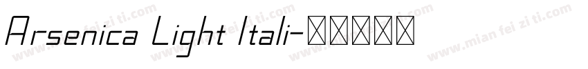 Arsenica Light Itali字体转换